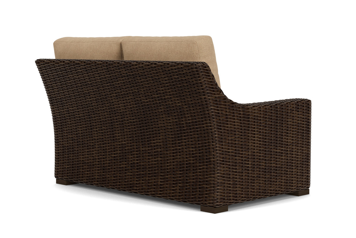Lloyd Flanders Mesa Right Arm Loveseat with Hayden Sand fabric, view 6