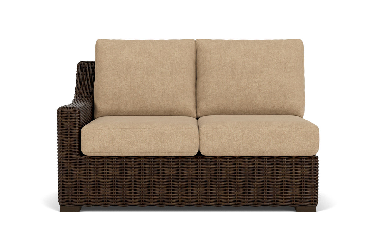 Lloyd Flanders Mesa Right Arm Loveseat with Hayden Sand fabric