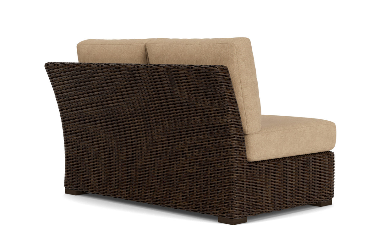 Lloyd Flanders Mesa Left Arm Loveseat with Hayden Sand fabric, view 6
