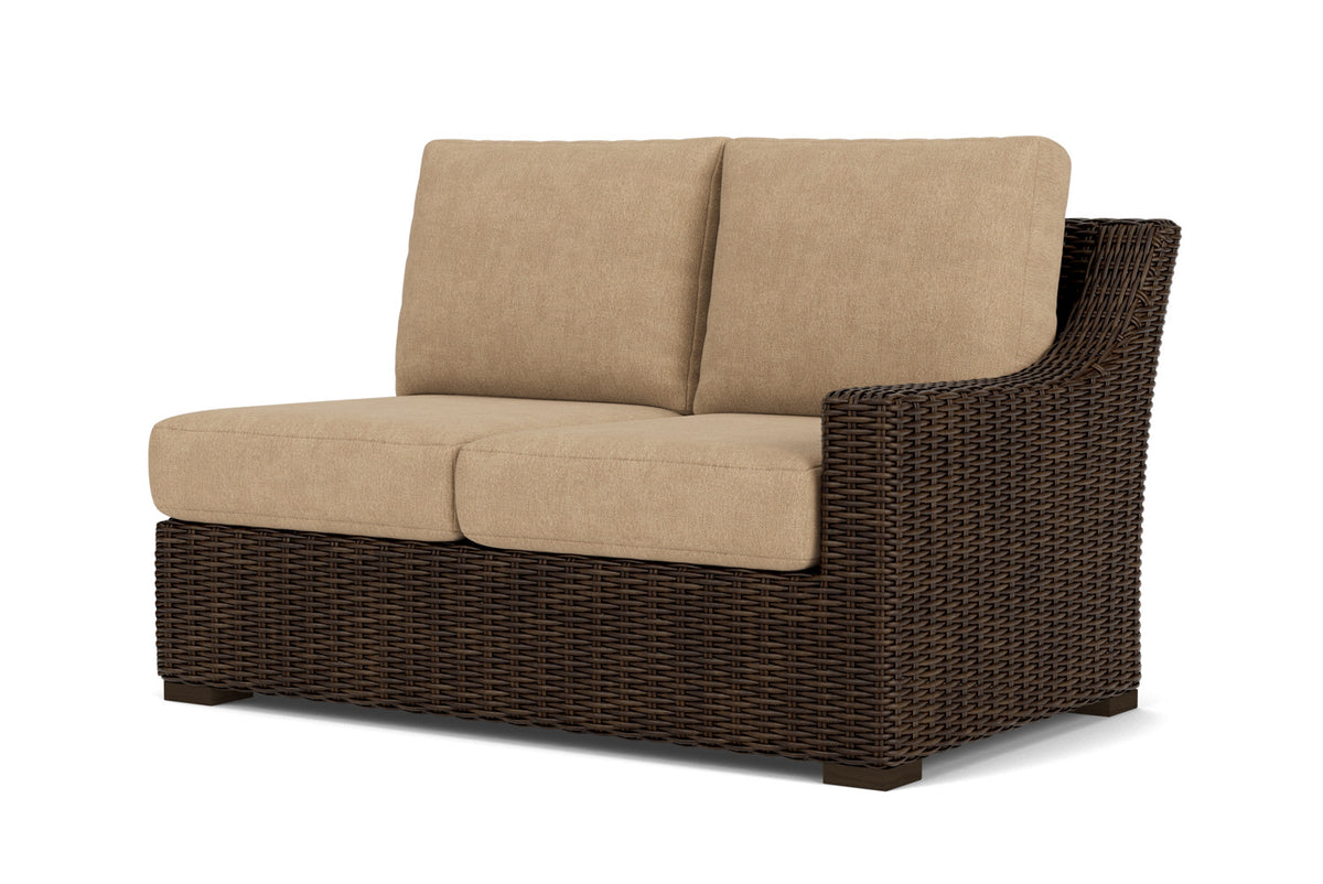 Lloyd Flanders Mesa Left Arm Loveseat with Hayden Sand fabric, view 10