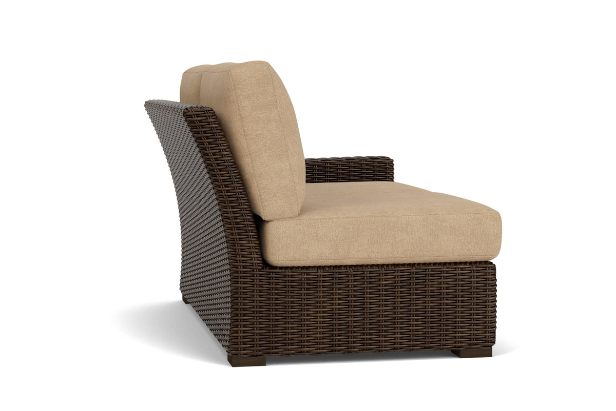 Lloyd Flanders Mesa Left Arm Loveseat with Hayden Sand fabric, view 5