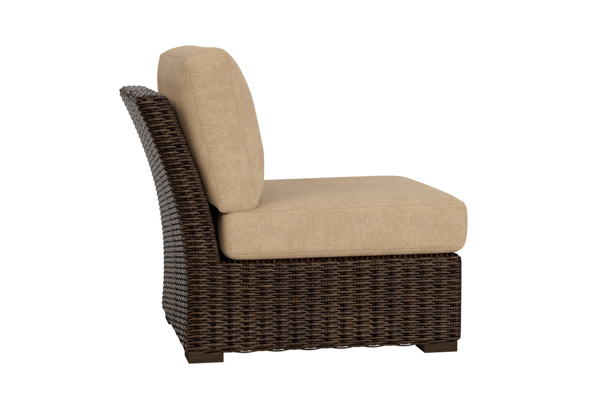Lloyd Flanders Mesa Armless Sectional with Hayden Sand fabric, view 5