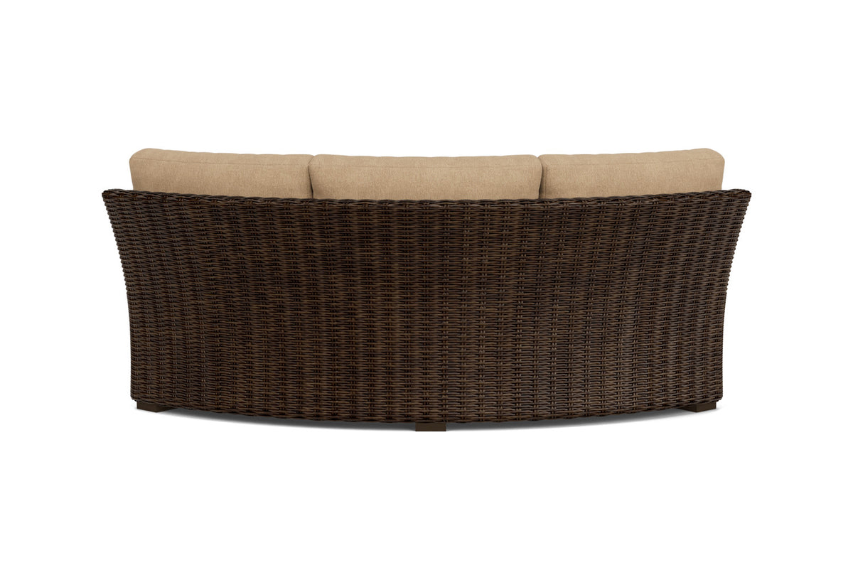 Lloyd Flanders Mesa Curved Sofa Sectional with Hayden Sand fabric, view 7