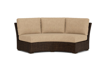 Lloyd Flanders Mesa Curved Sofa Sectional with Hayden Sand fabric
