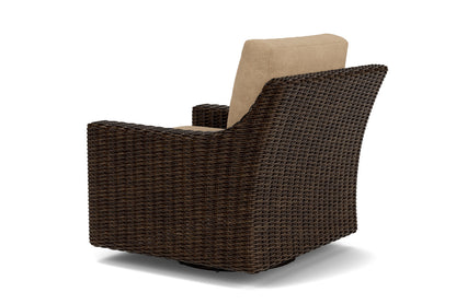 Lloyd Flanders Mesa Swivel Glider Lounge Chair with Hayden Sand fabric, view 8