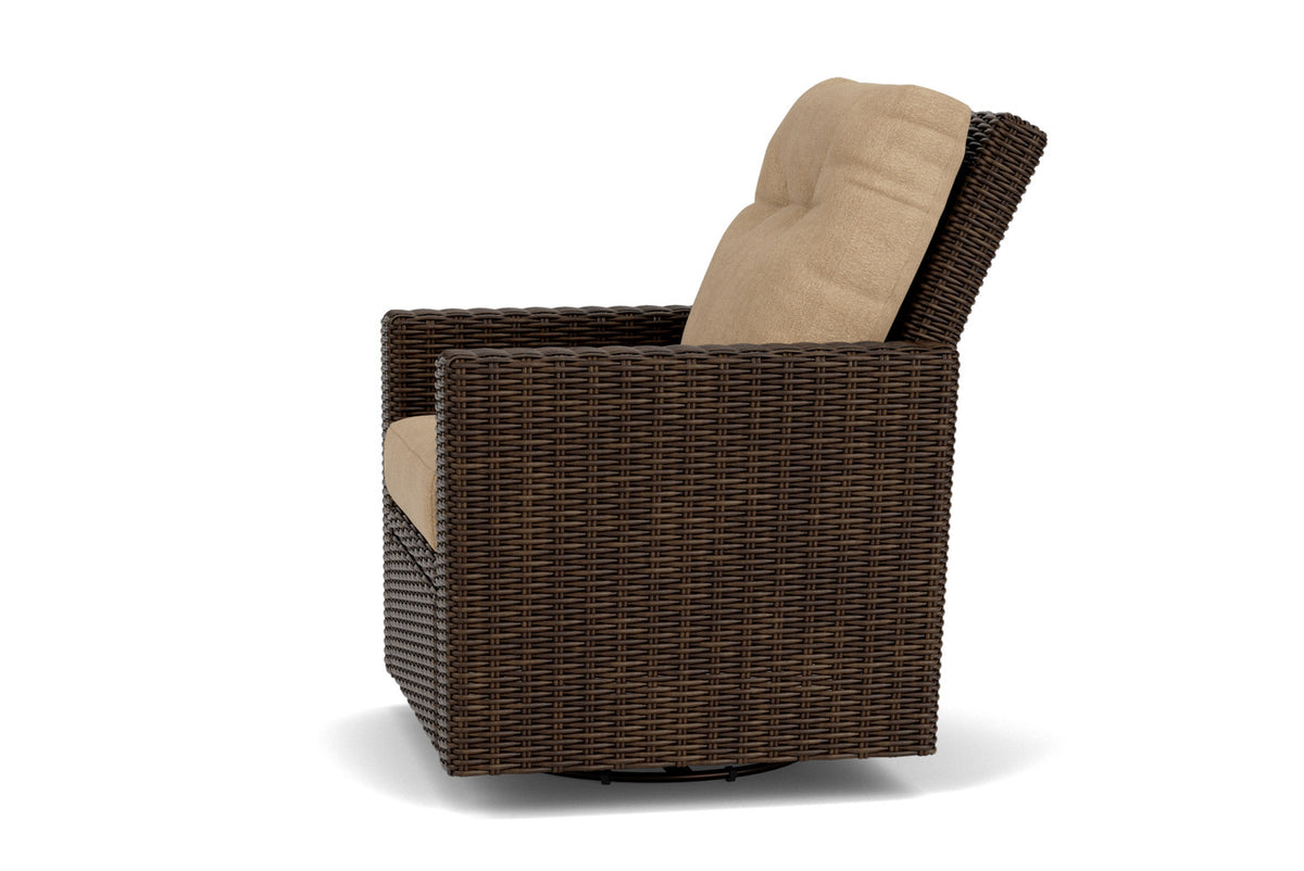 Lloyd Flanders Mesa Swivel Glider Recliner with Hayden Sand fabric, view 9