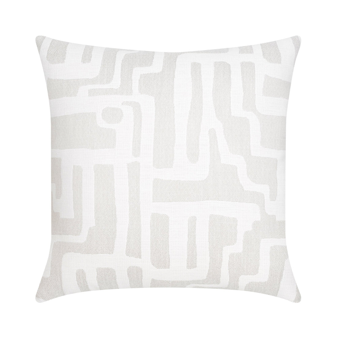Elaine Smith Noble Alabaster outdoor pillow, ivory and white - view 2