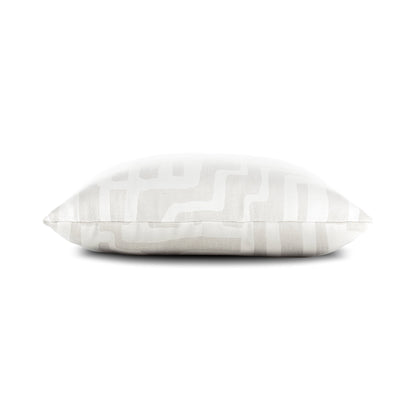 Elaine Smith Noble Alabaster outdoor pillow, ivory and white - view 12