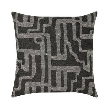 Elaine Smith Noble Charcoal Outdoor Pillow