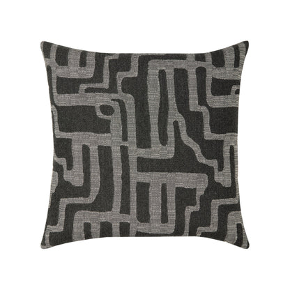Elaine Smith Noble Charcoal Outdoor Pillow