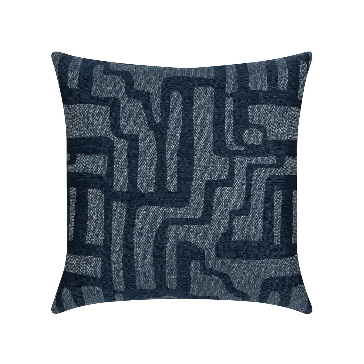 Elaine Smith Noble Indigo outdoor pillow, navy - view 11