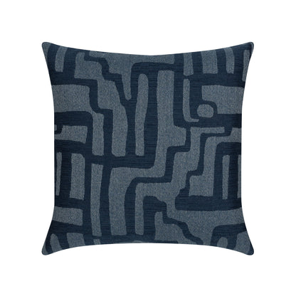Elaine Smith Noble Indigo outdoor pillow, navy - view 11