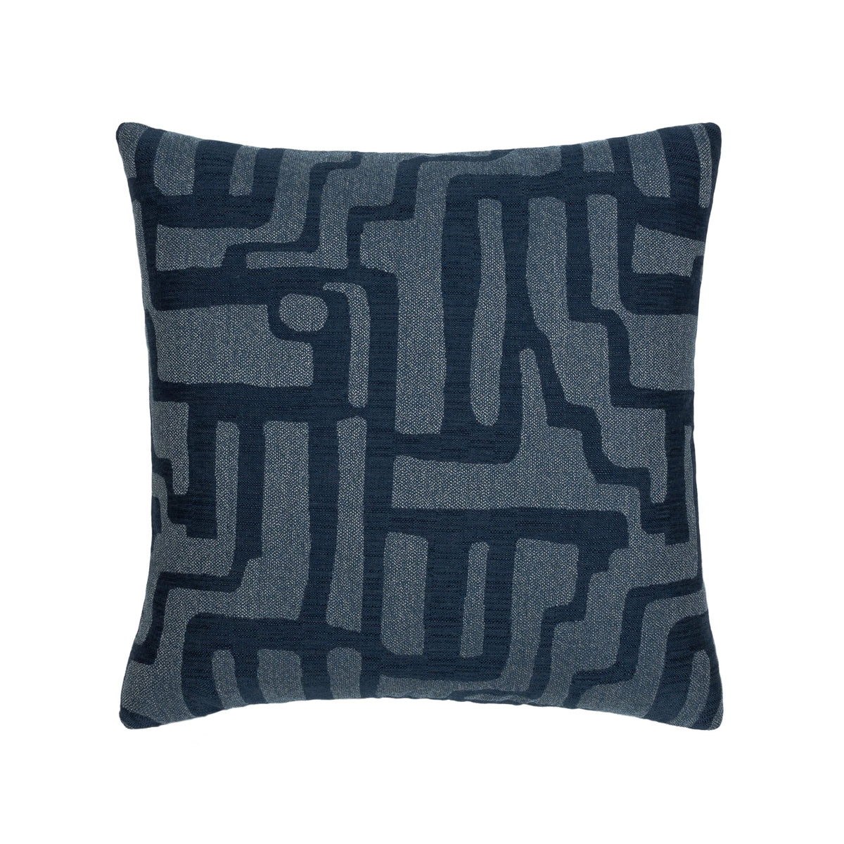 Elaine Smith Noble Indigo outdoor pillow, navy - view 2