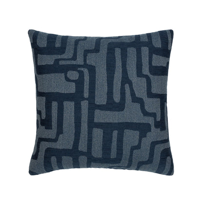 Elaine Smith Noble Indigo outdoor pillow, navy - view 2