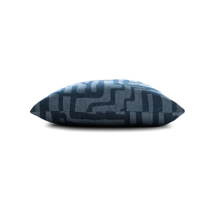Elaine Smith Noble Indigo outdoor pillow, navy - view 10