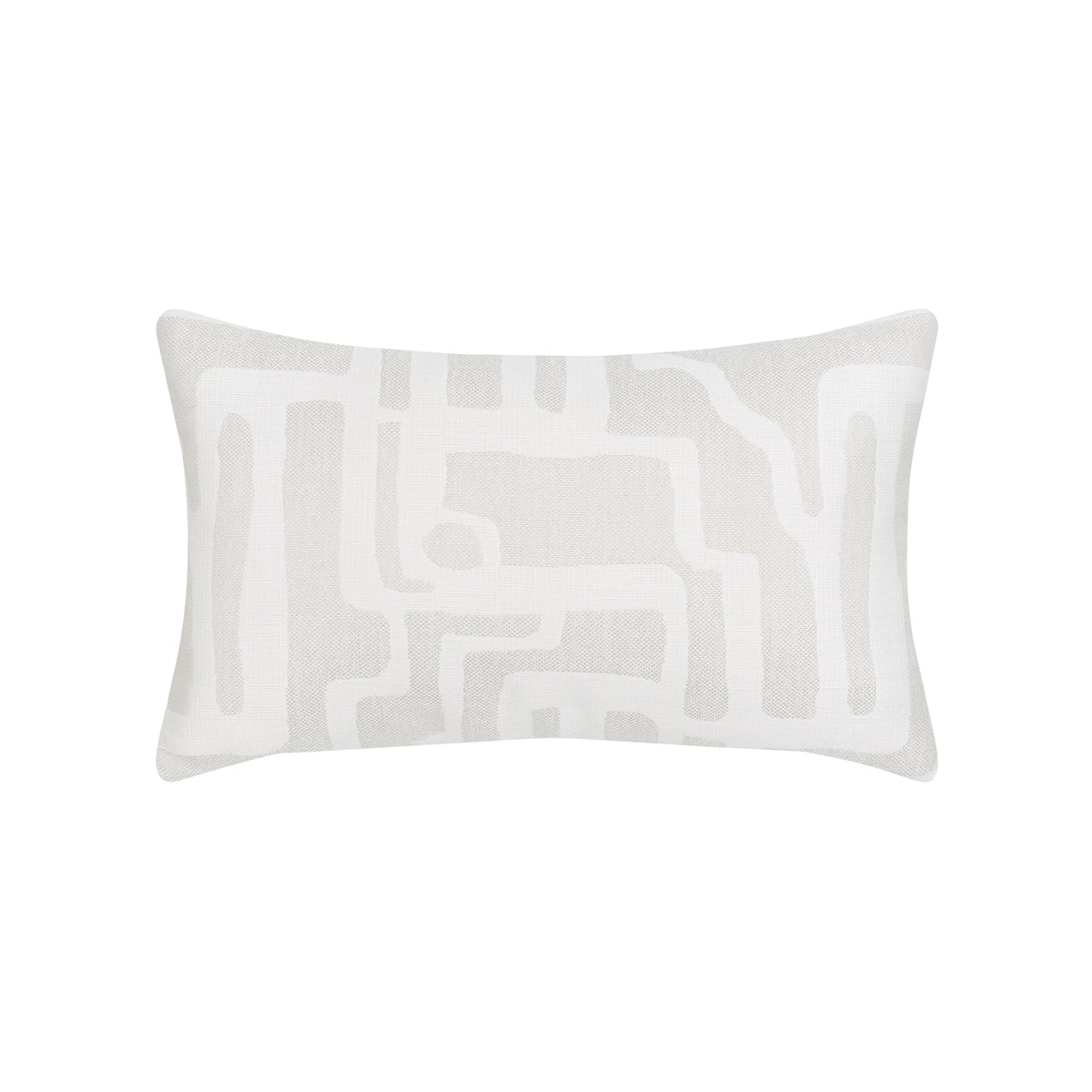 Elaine Smith Noble Alabaster outdoor pillow, ivory and white - view 10