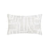 Elaine Smith Noble Alabaster outdoor pillow, ivory and white