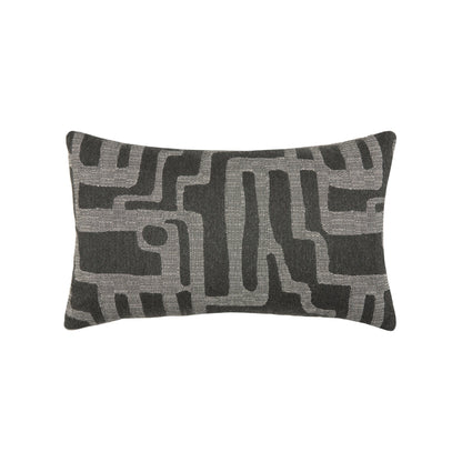 Elaine Smith Noble Charcoal Outdoor Pillow