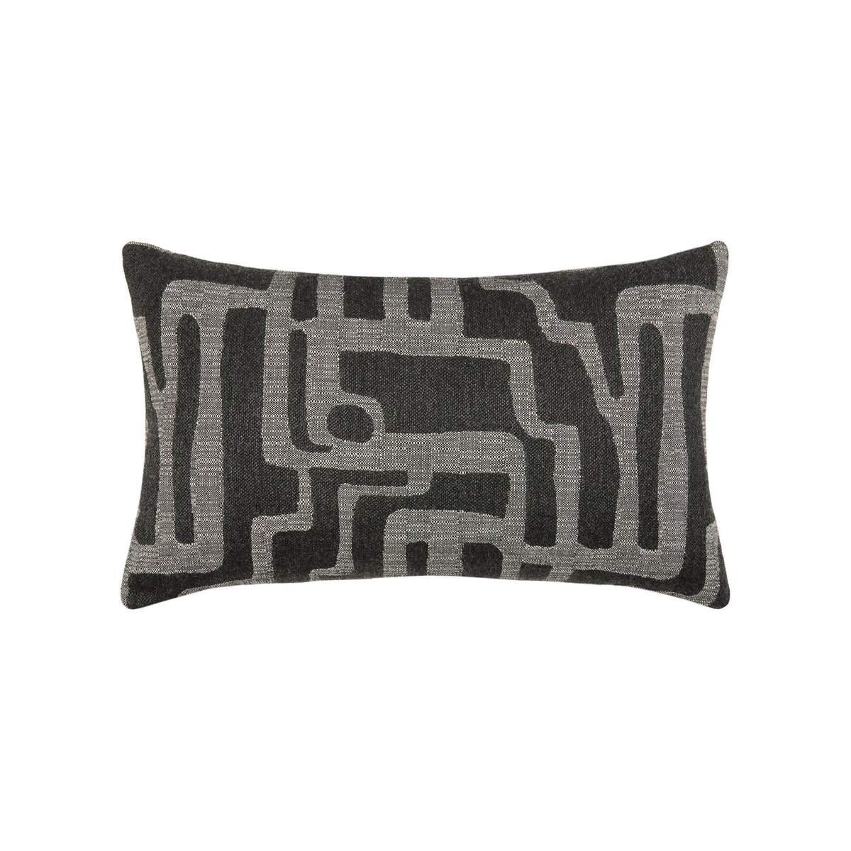 Elaine Smith Noble Charcoal Outdoor Pillow - front