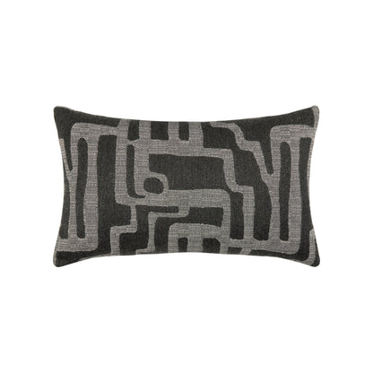 Elaine Smith Noble Charcoal Outdoor Pillow - front