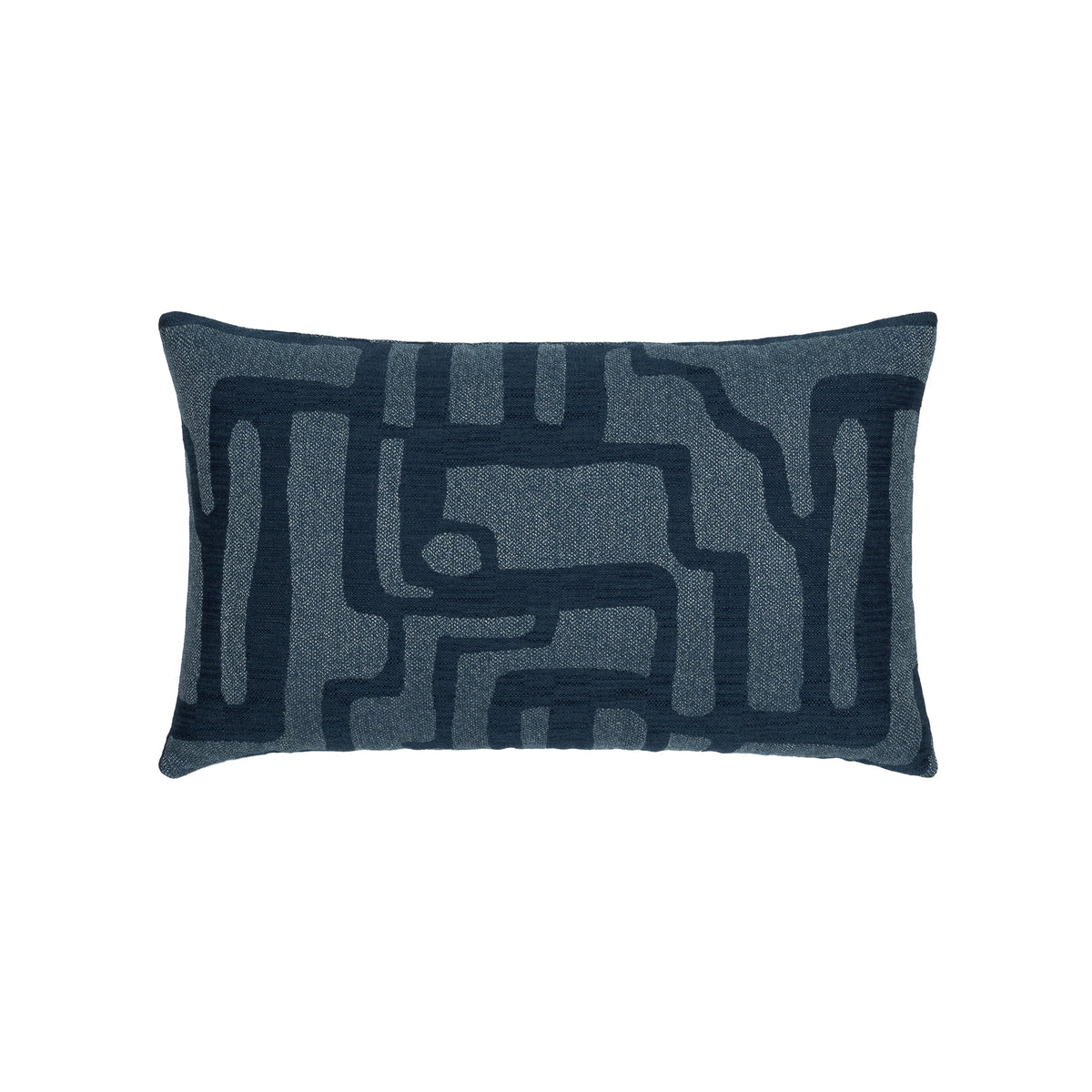 Elaine Smith Noble Indigo outdoor pillow, navy