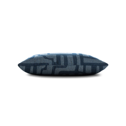 Elaine Smith Noble Indigo outdoor pillow, navy - view 8