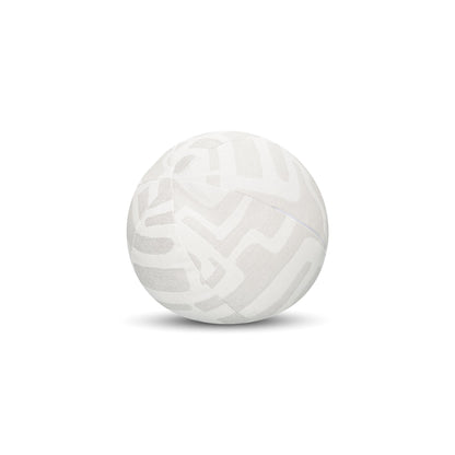 Elaine Smith Noble Alabaster outdoor pillow, ivory and white - view 3