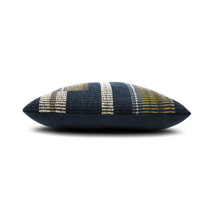 Elaine Smith Voyage Indigo outdoor pillow, navy - view 11
