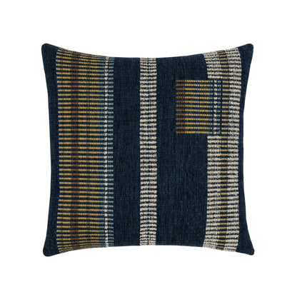 Elaine Smith Voyage Indigo outdoor pillow, navy