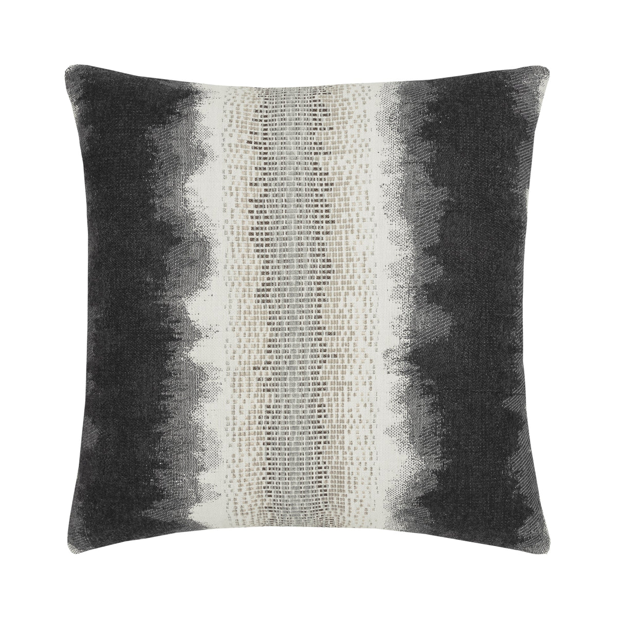 Elaine Smith Resilience Charcoal outdoor pillow, gray and charcoal - view 3