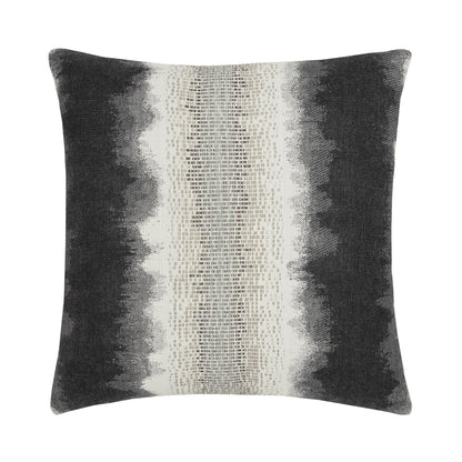 Elaine Smith Resilience Charcoal outdoor pillow, gray and charcoal - view 3
