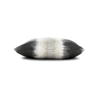 Elaine Smith Resilience Charcoal outdoor pillow, gray and charcoal - view 12