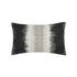 Elaine Smith Resilience Charcoal outdoor pillow, gray and charcoal