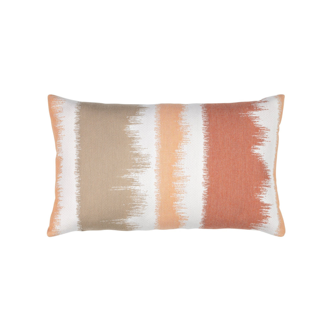 Elaine Smith Murmur Clay outdoor pillow, orange and terracotta