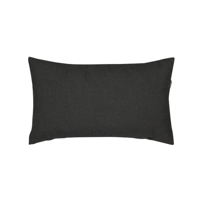Elaine Smith Carbon Rope outdoor pillow, gray and black - view 7