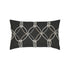 Elaine Smith Carbon Rope outdoor pillow, gray and black