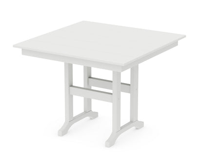POLYWOOD Farmhouse 37" Dining Table in White