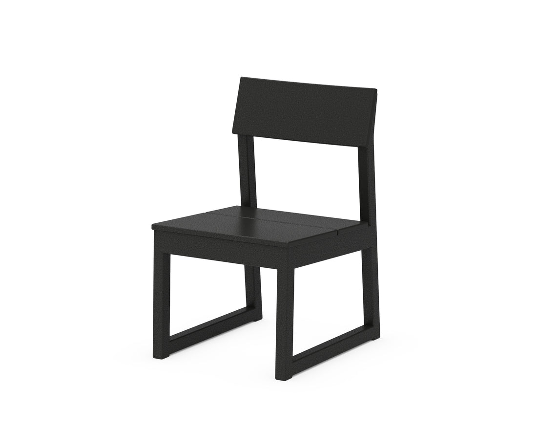 POLYWOOD EDGE Dining Side Chair in Black
