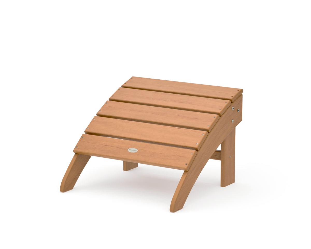 POLYWOOD Palm Coast Ottoman in Natural