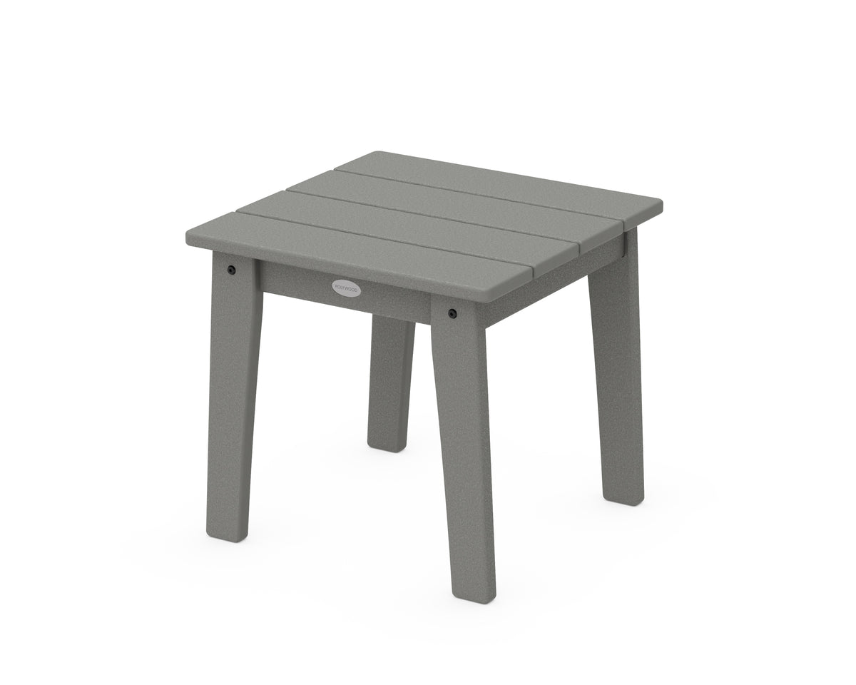 POLYWOOD Lakeside End Table in Slate Grey