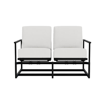Lloyd Flanders Summit Spring Rocker Loveseat, lifestyle photo 2