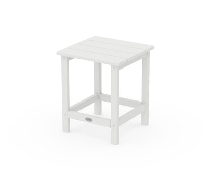 POLYWOOD Long Island 18" Side Table in White