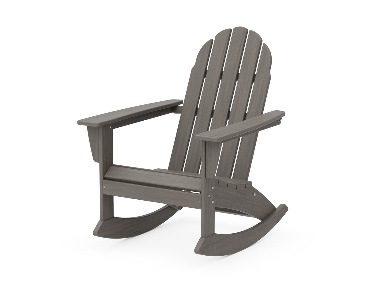 POLYWOOD Vineyard Adirondack Rocking Chair in Driftwood