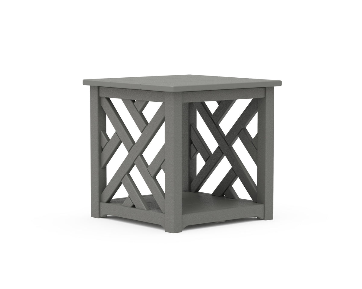 POLYWOOD Chippendale Accent Table angle view