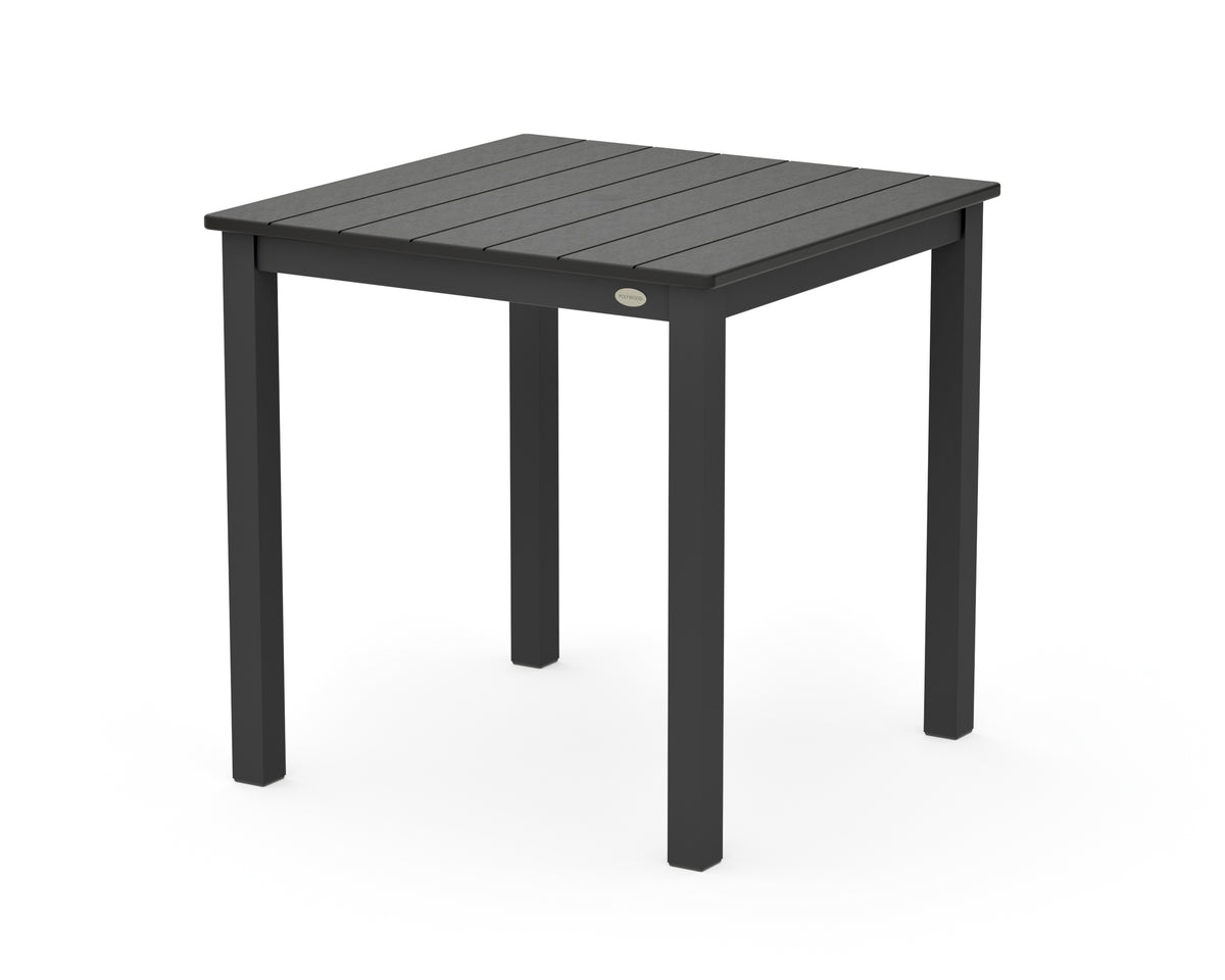 POLYWOOD Main Street 30 x 30 Dining Table in Black / Black