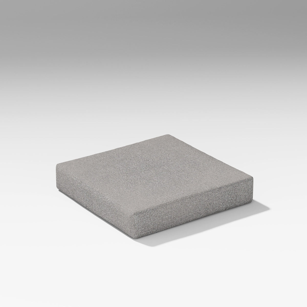POLYWOOD PW Designer Series Latitude Modular Ottoman Seat Cushion in Grey Mist