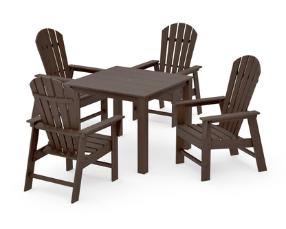 POLYWOOD South Beach Coast 5-Piece Parsons Dining Set in Kona
