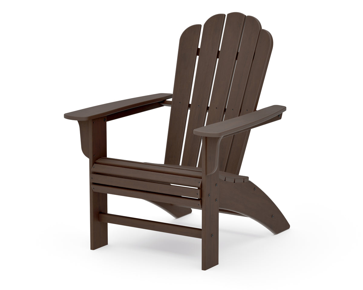 POLYWOOD Cottage Curveback Adirondack Chair in Kona