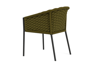 Lloyd Flanders Escape Dining Armchair with Hayden Sand fabric, view 8