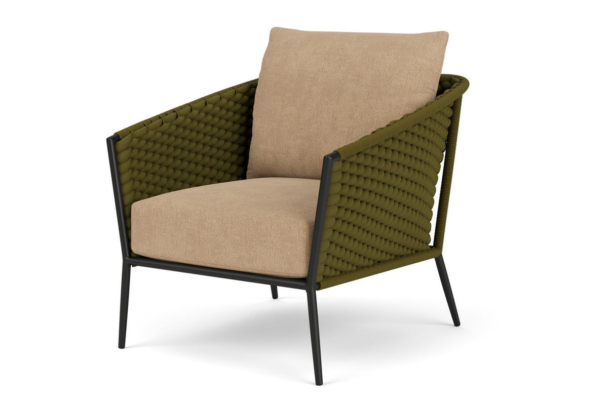 Lloyd Flanders Escape Lounge Chair with Hayden Sand fabric, view 10